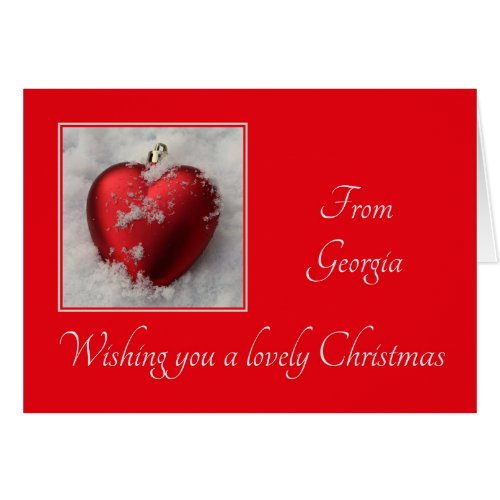 Georgia    Christmas Card state specific