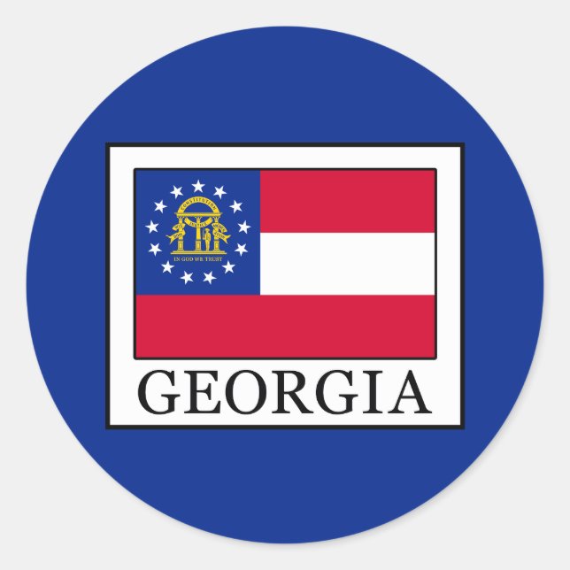 Georgia Classic Round Sticker (Front)