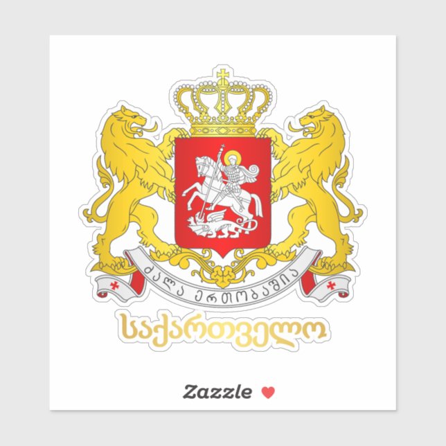 Georgia COA (Sakartvelo) Sticker (Sheet)