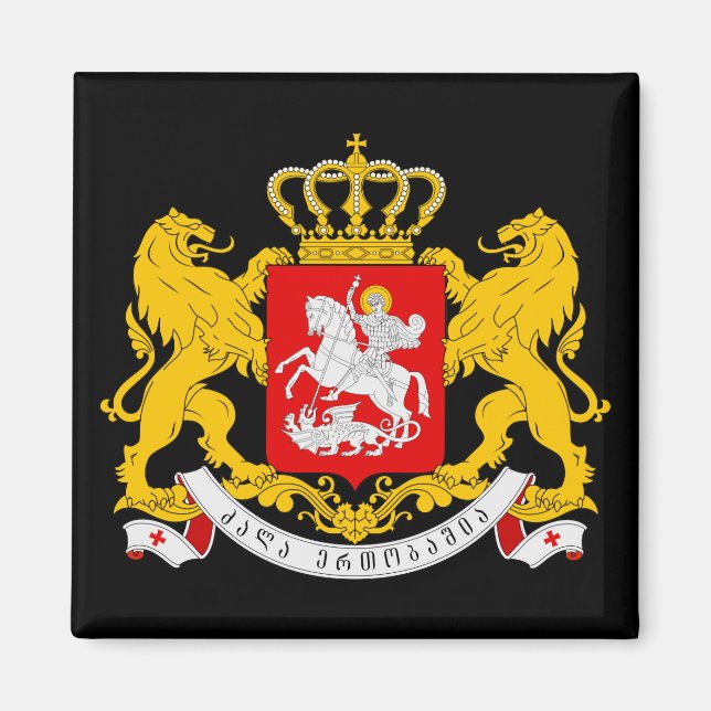 georgia coat of arms magnet (Front)
