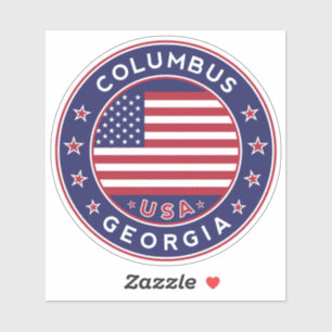 Georgia, Columbus Sticker