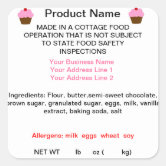 CALIFORNIA Cottage Law Product Label | Zazzle
