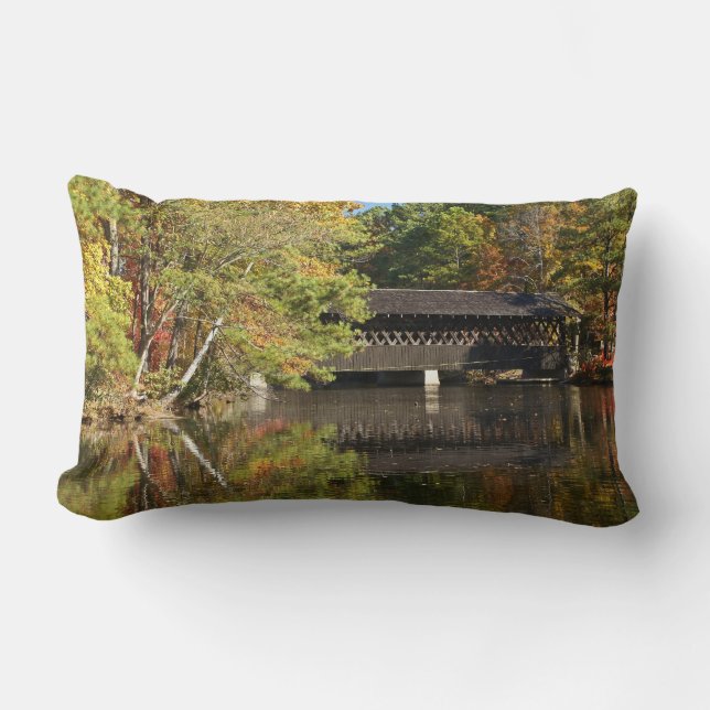 Georgia Covered Bridges Reversible Lumbar Pillow (Front)
