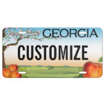 Georgia Custom License Plate at Zazzle