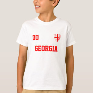 Georgia Custom Name And Number Football Jersey T-Shirt