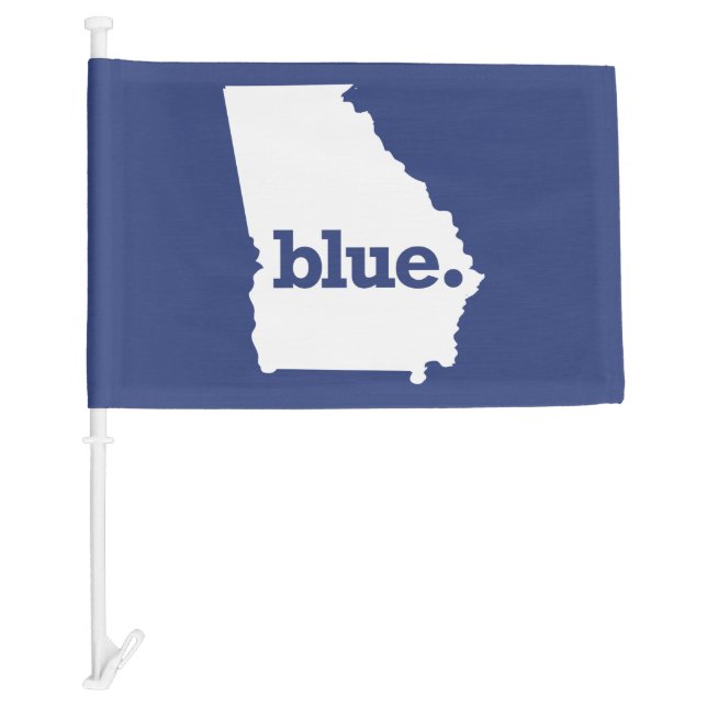 Georgia Democrat Car Flag (Front)