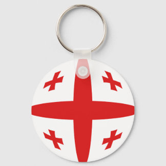 Georgia Fisheye Flag Keychain