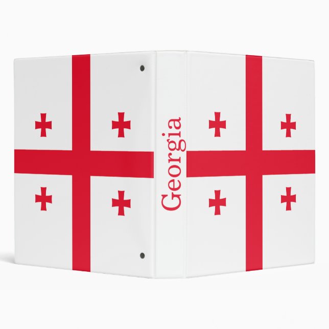 Georgia Flag 3 Ring Binder (Background)