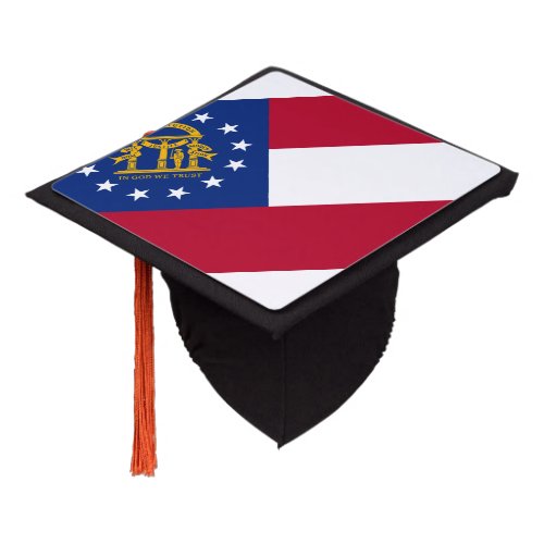 Georgia flag, American state flag Graduation Cap T