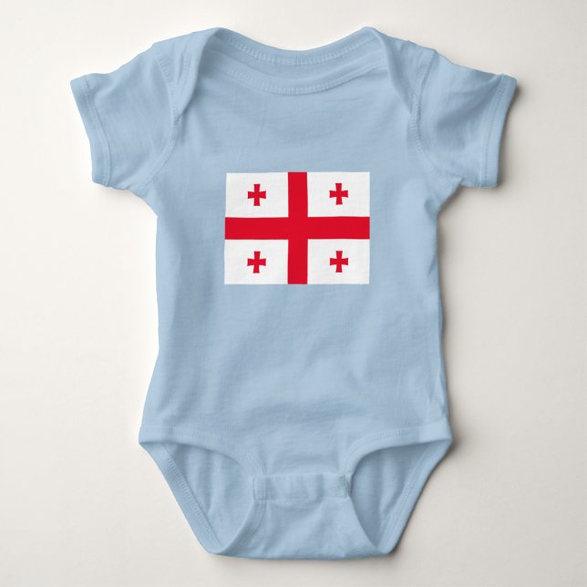 Georgia Flag Baby Bodysuit (Front)