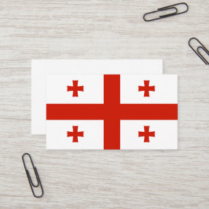Georgia flag business card