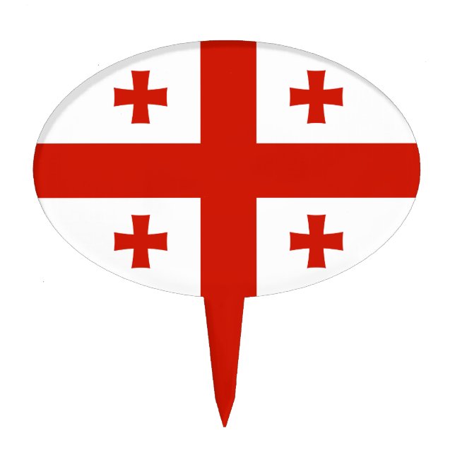 Georgia flag cake topper (Front)