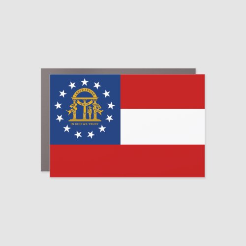 Georgia Flag Car Magnet