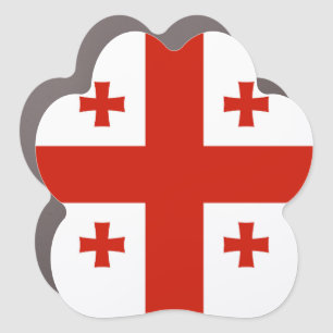 Georgia flag car magnet