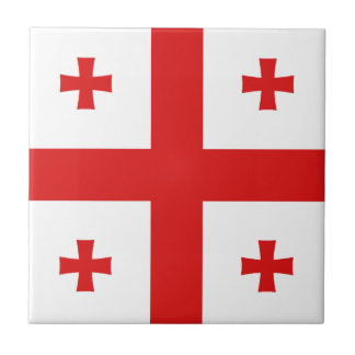 Georgia Flag Ceramic Tile