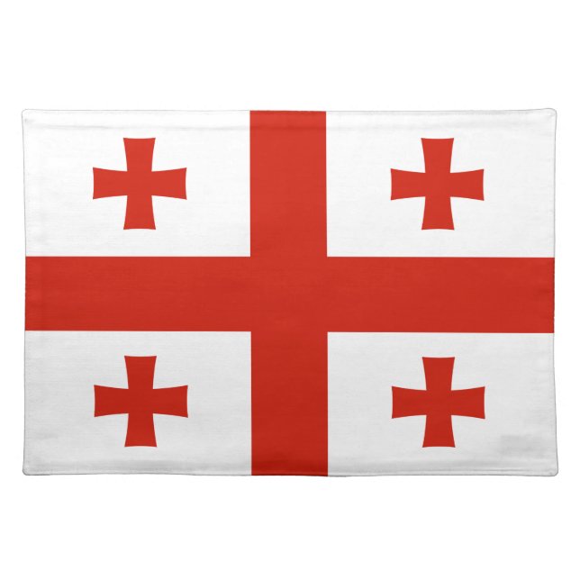 Georgia flag cloth placemat (Front)