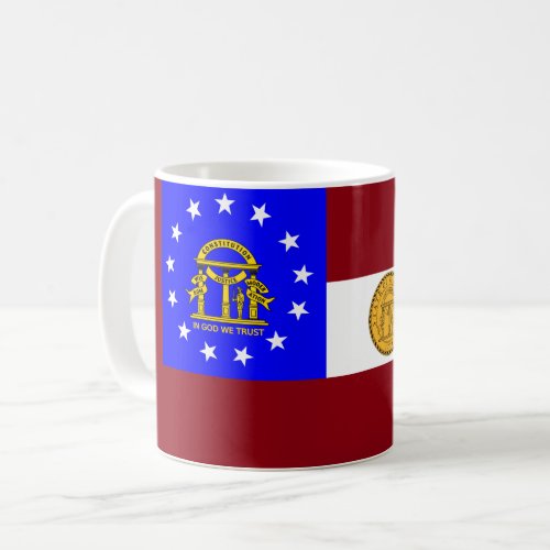 Georgia flag coffee mug