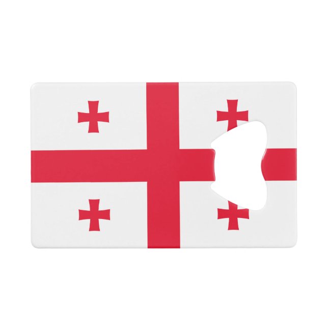 Georgia Flag Credit Card Bottle Opener (Front (Horizontal))
