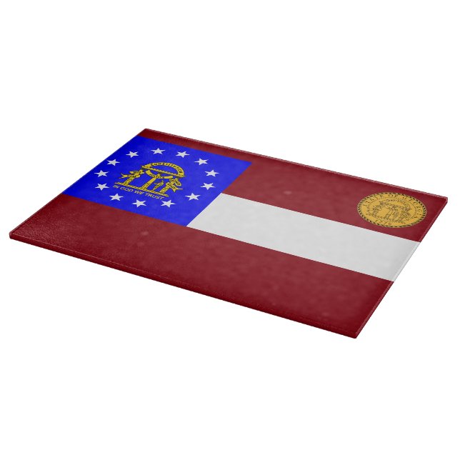 Georgia flag cutting board (Corner)