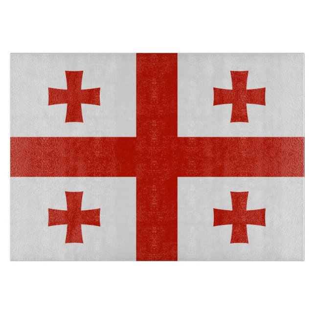 Georgia flag cutting board (Front)