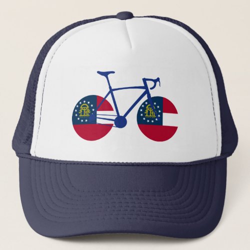 Georgia Flag Cycling Trucker Hat