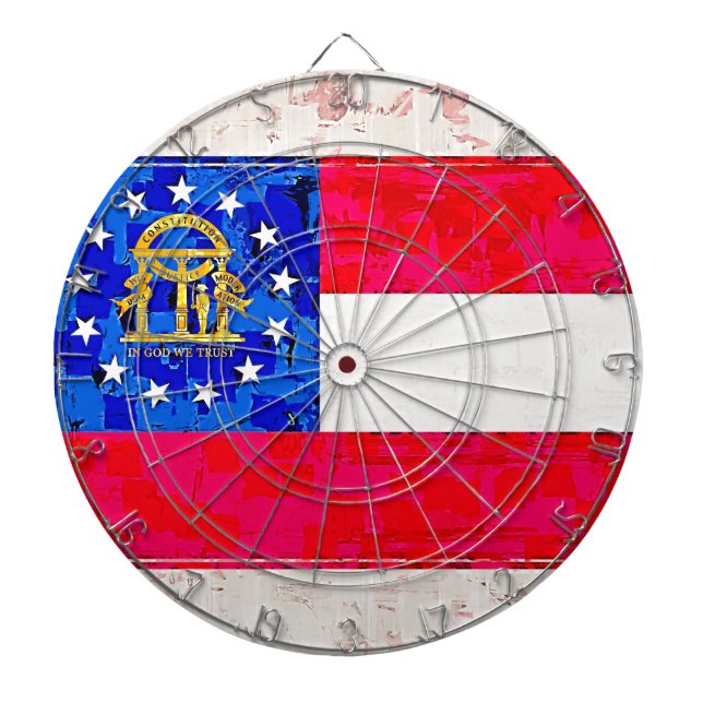 GEORGIA FLAG DART BOARD (Front)