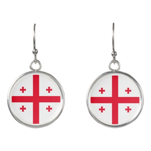 Georgia Flag Earrings