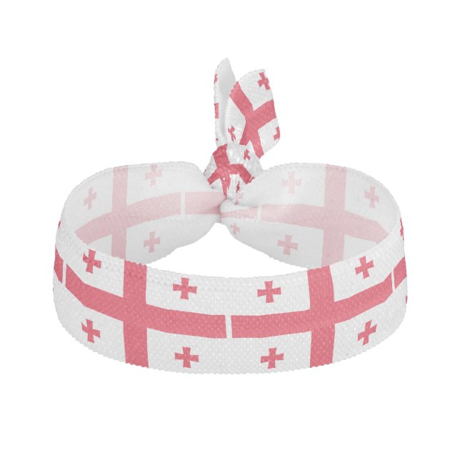 Georgia Flag Elastic Hair Tie (Front)