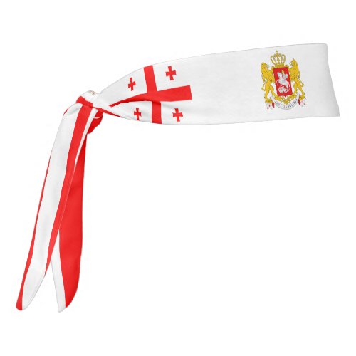 Georgia Flag Elegant Patriotic Tie Headband
