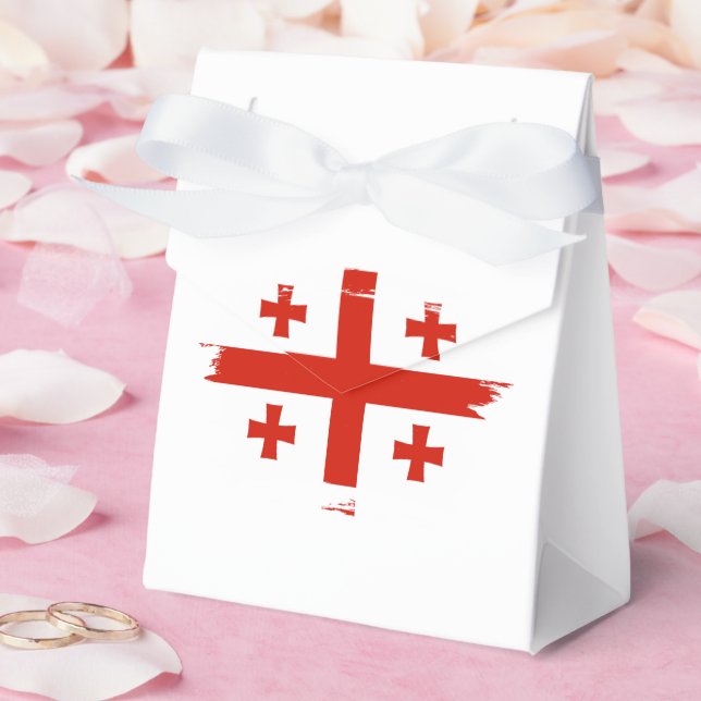 Georgia flag favor boxes (Wedding)