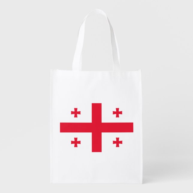 Georgia Flag Grocery Bag (Front)