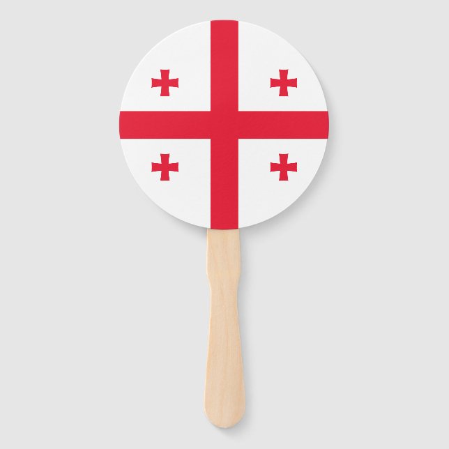 Georgia Flag Hand Fan (Front)