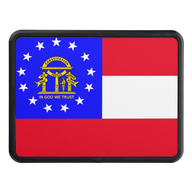 Georgia flag hitch cover (Front)