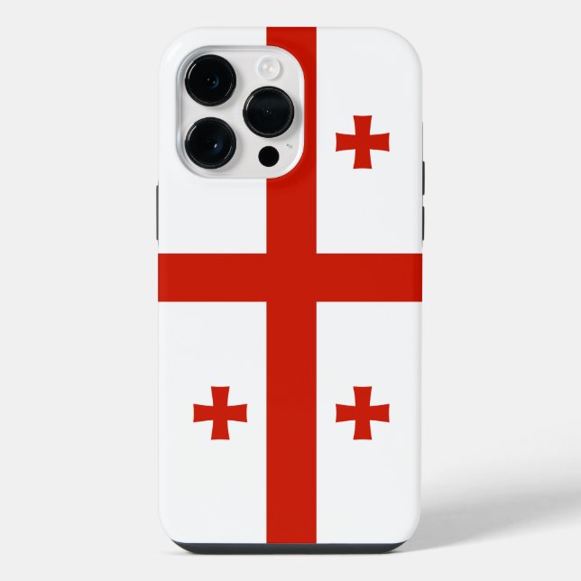 Georgia flag iphone case (Back)