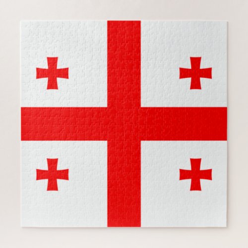 Georgia Flag Jigsaw Puzzle