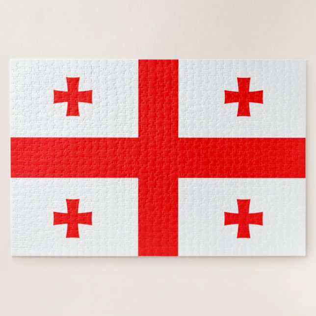 Georgia Flag Jigsaw Puzzle (Horizontal)