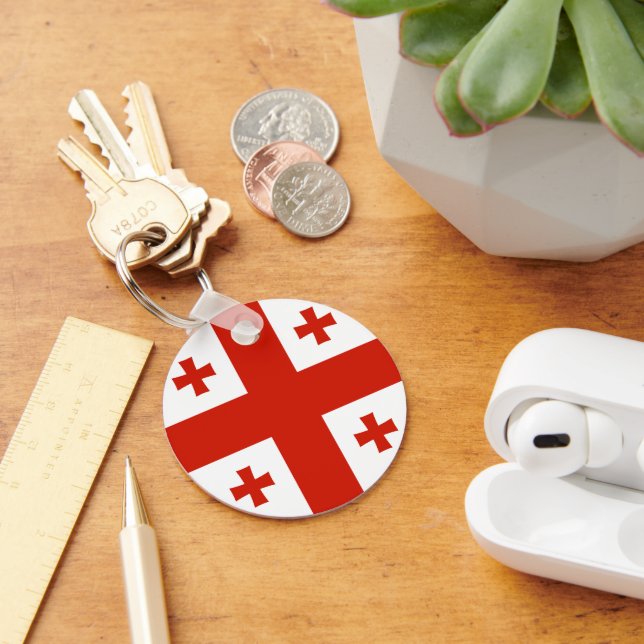 Georgia flag keychain (Desk)