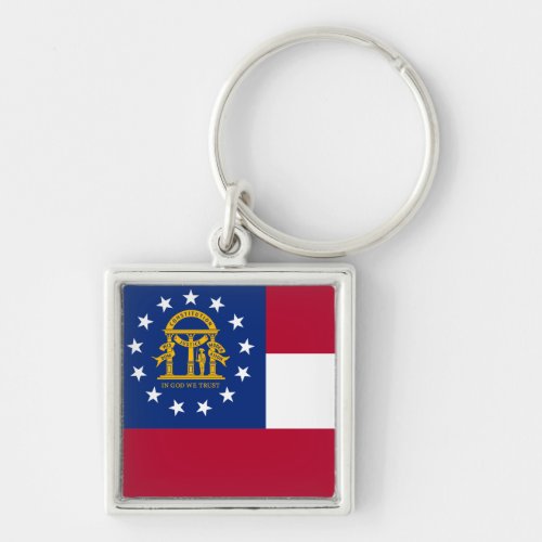 Georgia Flag Keychain