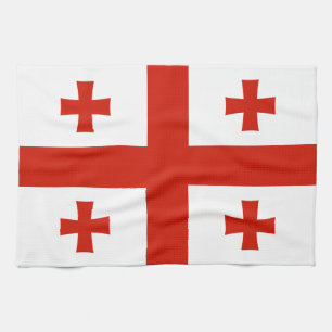Georgia flag kitchen towel