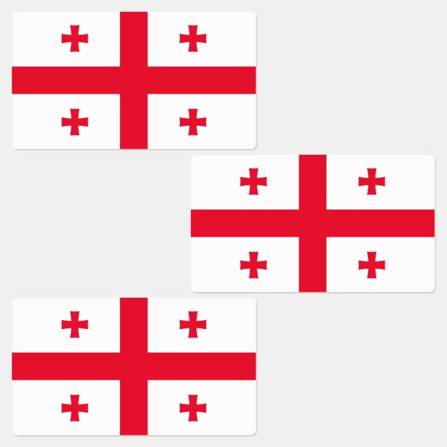 Georgia Flag Labels (Group)