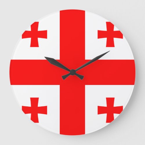Georgia Flag Large Clock