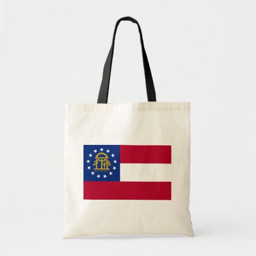 Georgia Flag Large Tote Bag