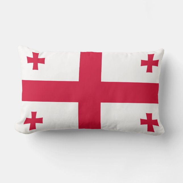 Georgia Flag Lumbar Pillow (Front)
