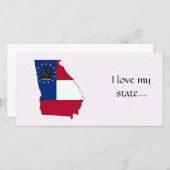 Georgia Flag Map (Front/Back)