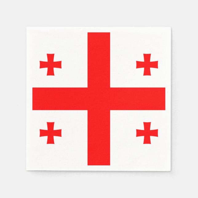 Georgia Flag Napkins (Front)
