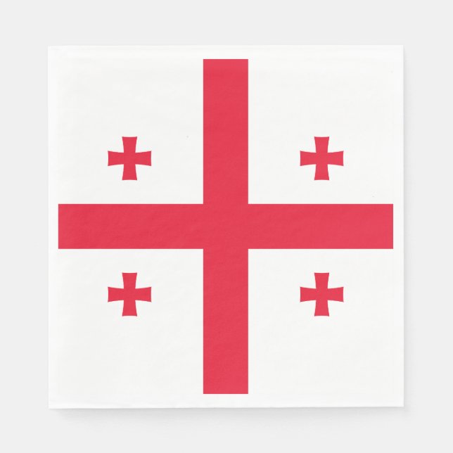 Georgia Flag Napkins (Front)