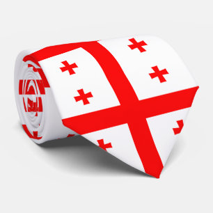 Georgia Flag Neck Tie