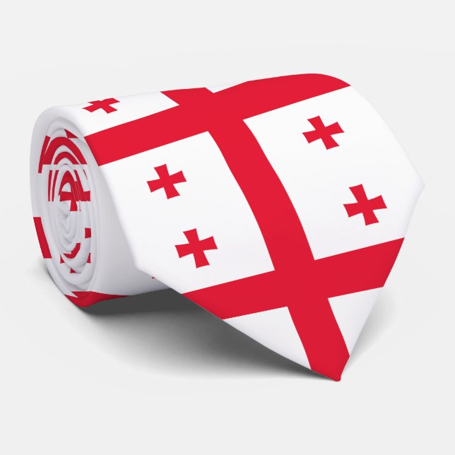 Georgia Flag Neck Tie (Rolled)