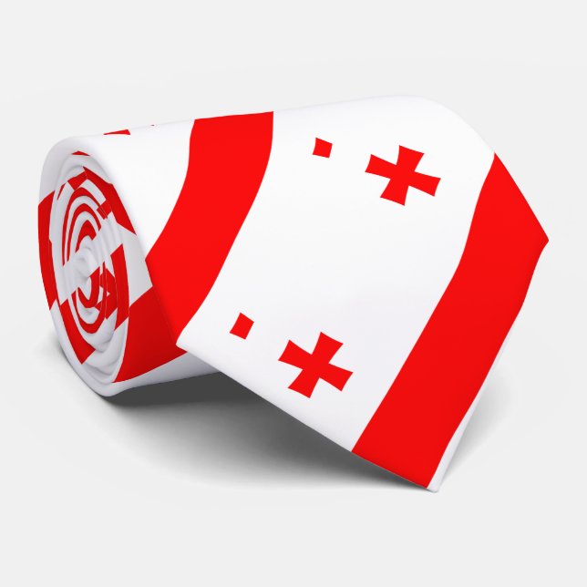 Georgia Flag Neck Tie (Rolled)