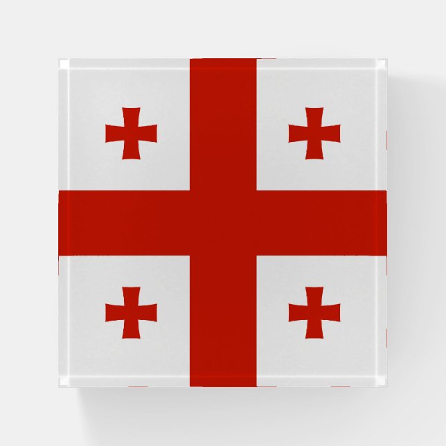 Georgia flag paperweight (Front)